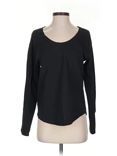 Pre-owned Gap Long Sleeve T-shirt In Black