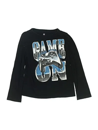 Pre-owned Gap Kids' Long Sleeve T-shirt In Black