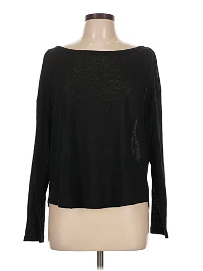 Pre-owned Gap Long Sleeve T-shirt In Black