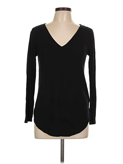 Pre-owned Gap Long Sleeve T-shirt In Black