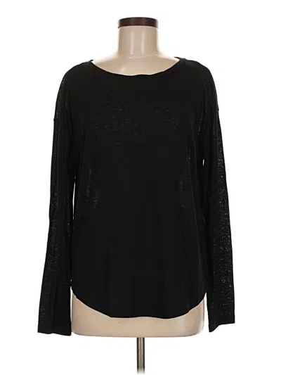Pre-owned Gap Long Sleeve T-shirt In Black