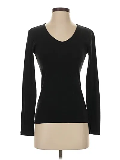 Pre-owned Gap Long Sleeve T-shirt In Black