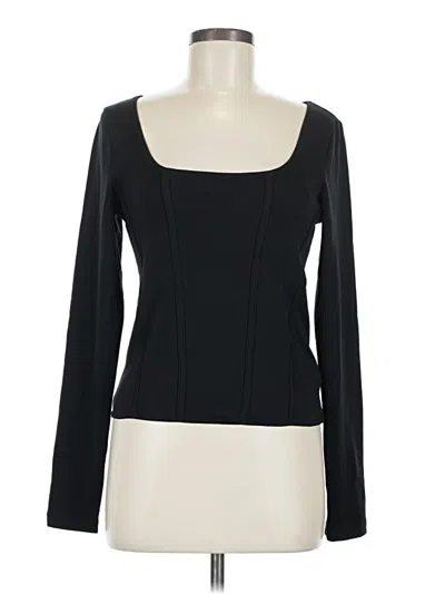 Pre-owned Gap Long Sleeve T-shirt In Black