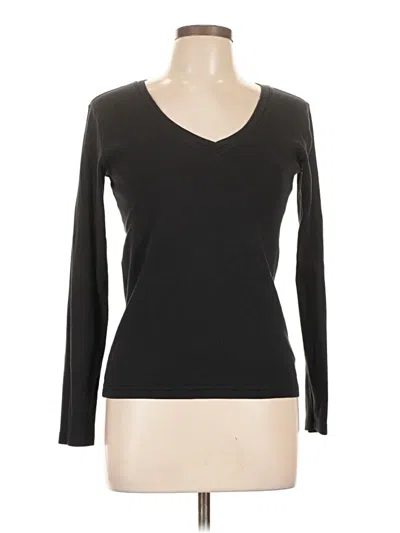 Pre-owned Gap Long Sleeve T-shirt In Black