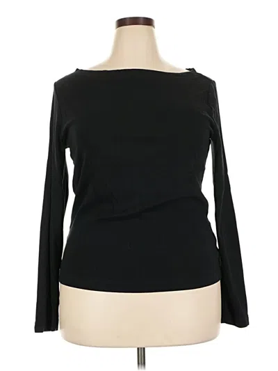 Pre-owned Gap Long Sleeve T-shirt In Black