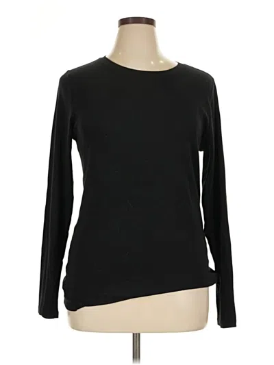 Pre-owned Gap Long Sleeve T-shirt In Black