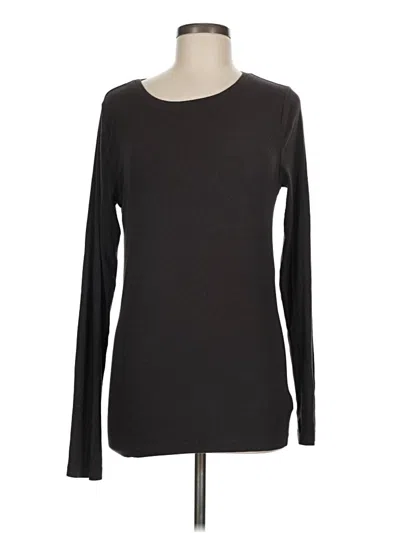 Pre-owned Gap Long Sleeve T-shirt In Black