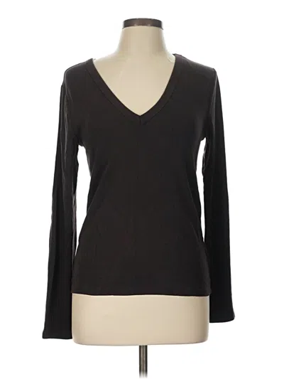Pre-owned Gap Long Sleeve T-shirt In Black