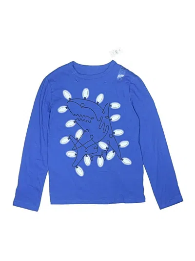 Gap Kids' Long Sleeve T-shirt In Blue