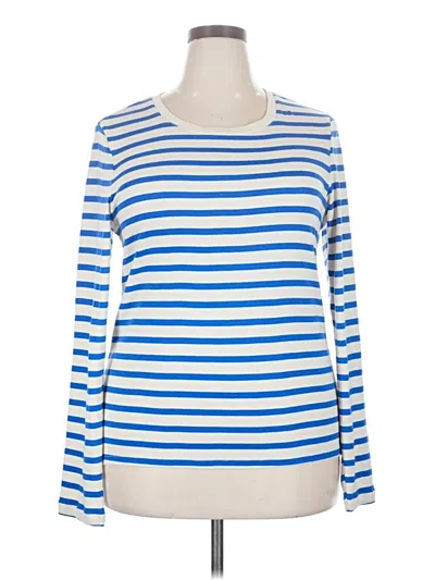 Pre-owned Gap Long Sleeve T-shirt In Blue