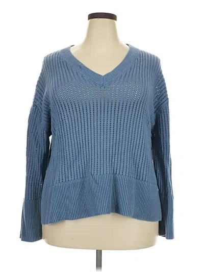 Pre-owned Gap Long Sleeve T-shirt In Blue