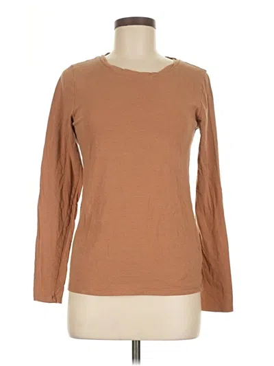 Pre-owned Gap Long Sleeve T-shirt In Brown