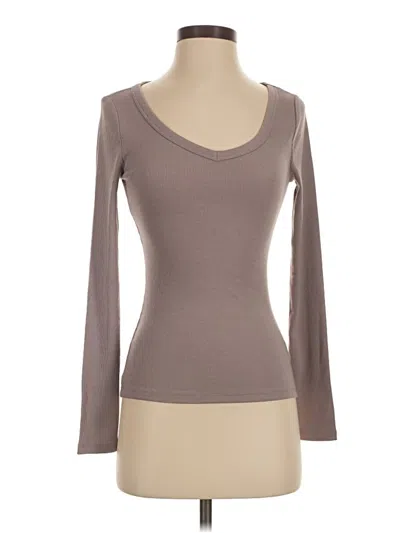 Gap Long Sleeve T-shirt In Brown