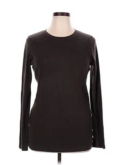 Pre-owned Gap Long Sleeve T-shirt In Brown