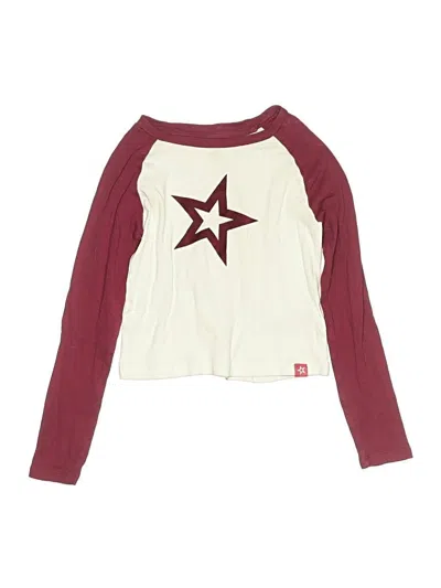 Pre-owned Gap Kids' Long Sleeve T-shirt In Burgundy