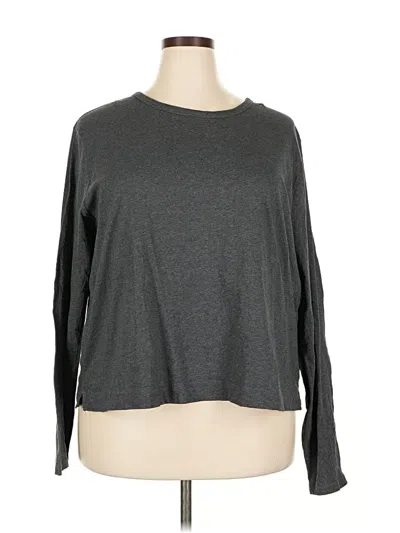 Pre-owned Gap Long Sleeve T-shirt In Gray