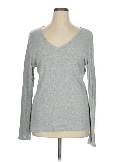 Pre-owned Gap Long Sleeve T-shirt In Gray