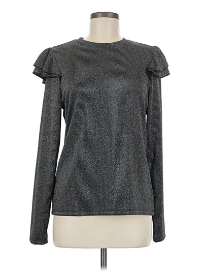 Pre-owned Gap Long Sleeve T-shirt In Gray