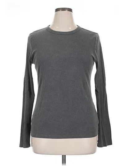 Pre-owned Gap Long Sleeve T-shirt In Gray