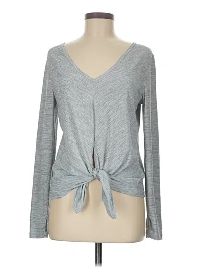 Pre-owned Gap Long Sleeve T-shirt In Gray