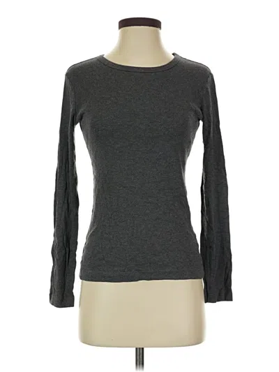 Pre-owned Gap Long Sleeve T-shirt In Gray