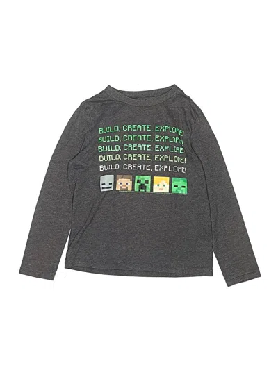 Pre-owned Gap Kids' Long Sleeve T-shirt In Gray