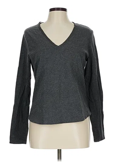 Pre-owned Gap Long Sleeve T-shirt In Gray