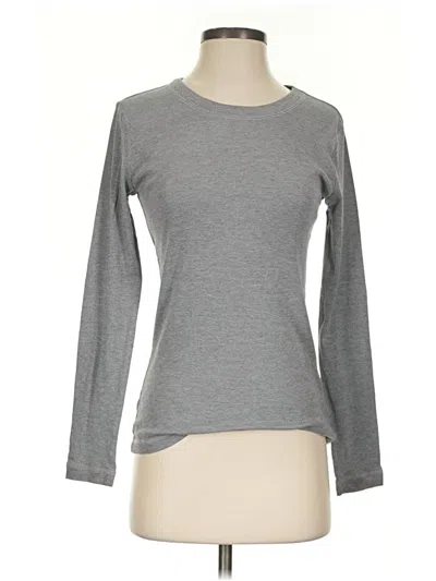 Pre-owned Gap Long Sleeve T-shirt In Gray