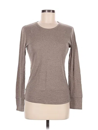 Pre-owned Gap Long Sleeve T-shirt In Gray