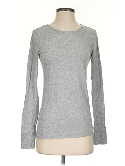 Pre-owned Gap Long Sleeve T-shirt In Gray