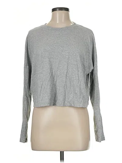 Pre-owned Gap Long Sleeve T-shirt In Gray