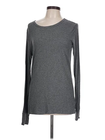 Pre-owned Gap Long Sleeve T-shirt In Gray