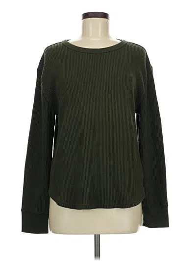 Pre-owned Gap Long Sleeve T-shirt In Green