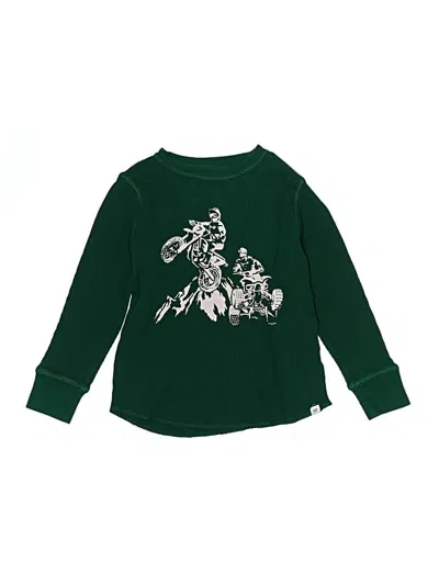 Pre-owned Gap Kids' Long Sleeve T-shirt In Green