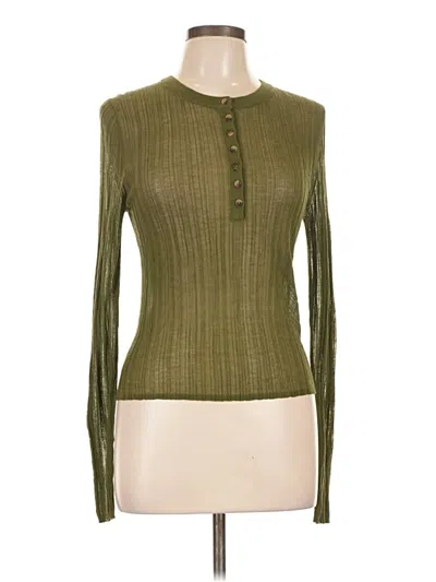 Pre-owned Gap Long Sleeve T-shirt In Green