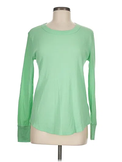 Pre-owned Gap Long Sleeve T-shirt In Green