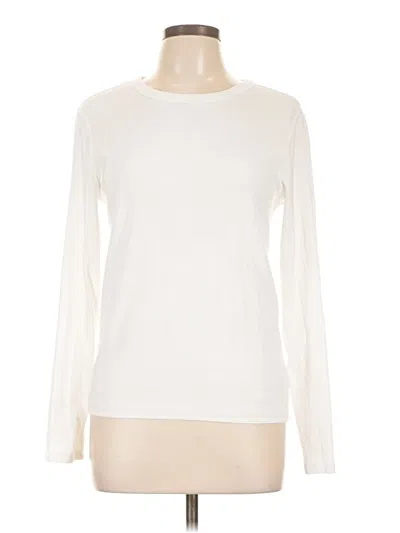 Pre-owned Gap Long Sleeve T-shirt In Ivory
