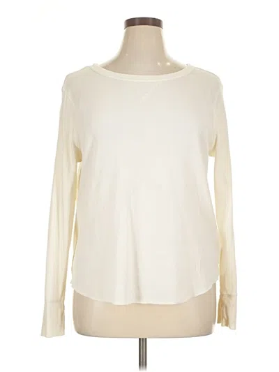 Pre-owned Gap Long Sleeve T-shirt In Ivory