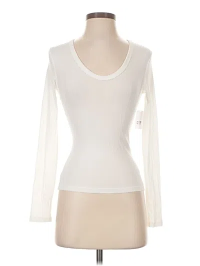 Gap Long Sleeve T-shirt In Ivory