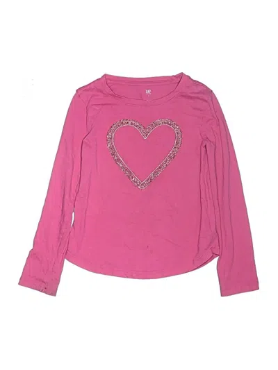 Pre-owned Gap Kids' Long Sleeve T-shirt In Pink