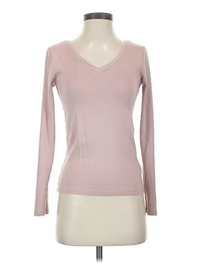 Pre-owned Gap Long Sleeve T-shirt In Pink