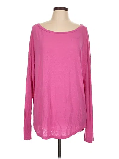 Pre-owned Gap Long Sleeve T-shirt In Pink