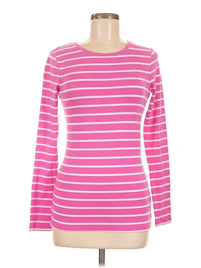 Pre-owned Gap Long Sleeve T-shirt In Pink