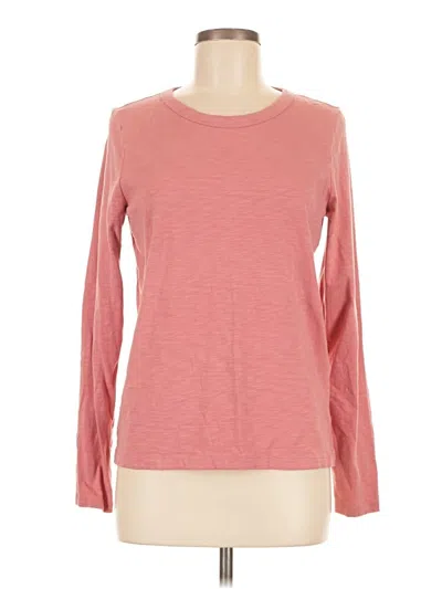 Pre-owned Gap Long Sleeve T-shirt In Pink