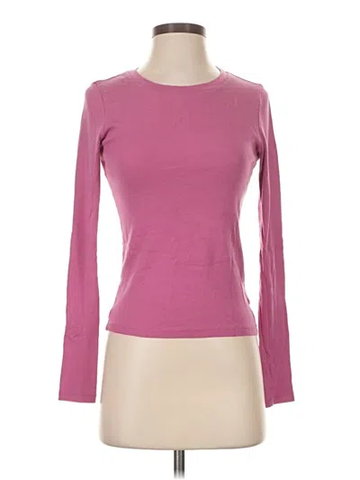Pre-owned Gap Long Sleeve T-shirt In Pink