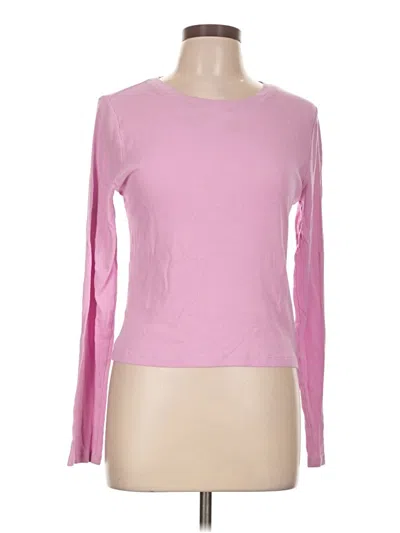 Pre-owned Gap Long Sleeve T-shirt In Pink