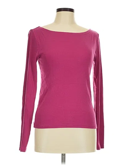 Pre-owned Gap Long Sleeve T-shirt In Pink