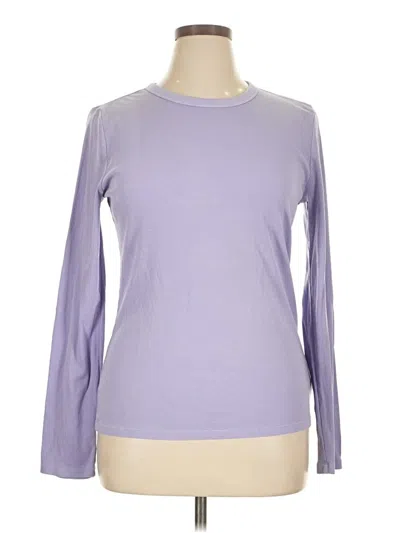 Pre-owned Gap Long Sleeve T-shirt In Purple