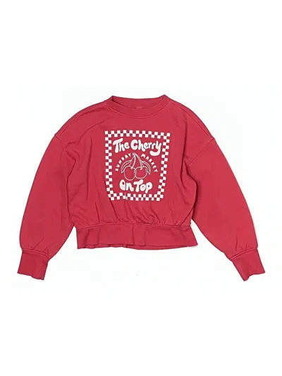 Pre-owned Gap Kids' Long Sleeve T-shirt In Red