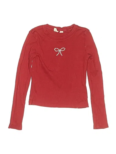 Pre-owned Gap Kids' Long Sleeve T-shirt In Red